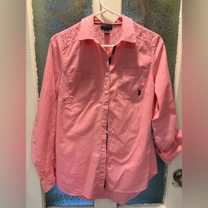 U.S. Polo Assn. Light Pink Embroidered Shirt